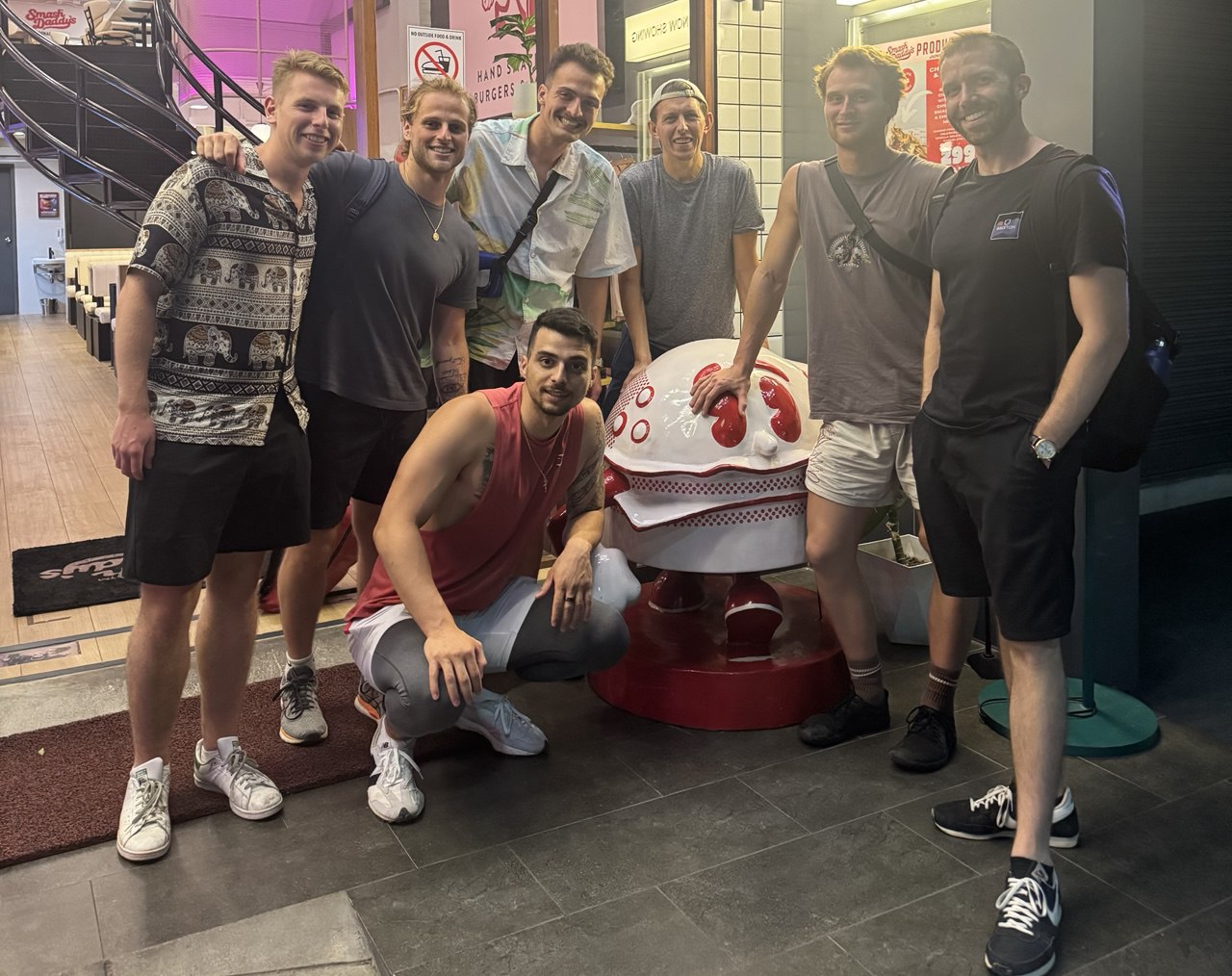 Group of friends gathered together